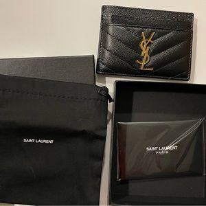Authentic Saint Laurent Card holder